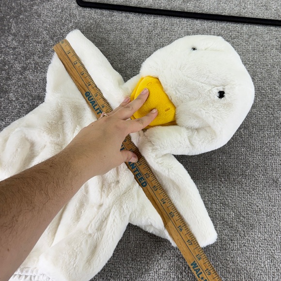 Pottery Barn Kids White One Piece Duck Baby Halloween Costume 0-6 Months 3-6 M - Picture 7 of 9